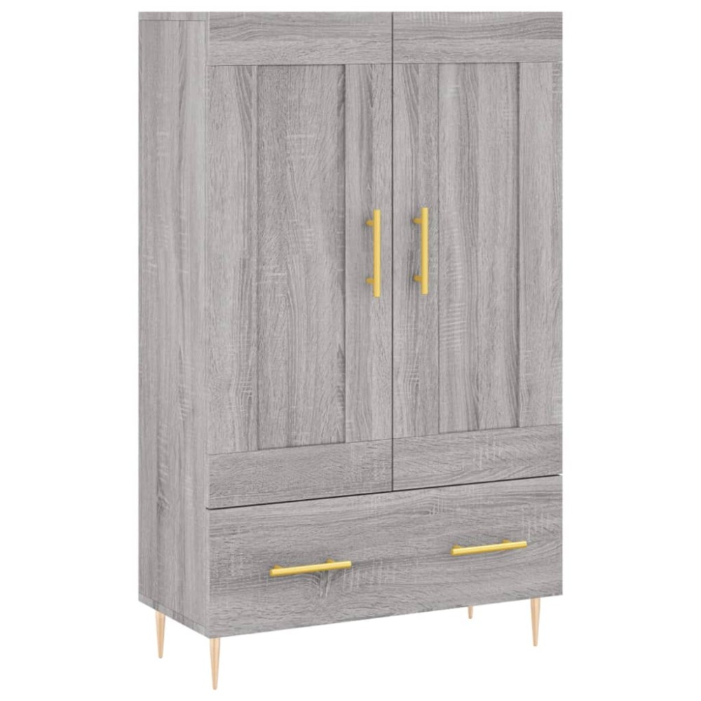 vidaXL Ντουλάπα Γκρι Sonoma 69,5 x 31 x 115 εκ. από Επεξεργασμένο Ξύλο