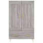 vidaXL Ντουλάπα Γκρι Sonoma 69,5 x 31 x 115 εκ. από Επεξεργασμένο Ξύλο