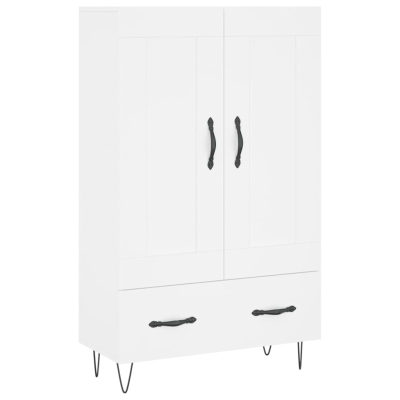 vidaXL Ντουλάπα Λευκή 69,5 x 31 x 115 εκ. από Επεξεργασμένο Ξύλο