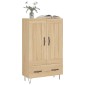 vidaXL Ντουλάπα Sonoma Δρυς 69,5 x 31 x 115 εκ. από Επεξεργασμένο Ξύλο