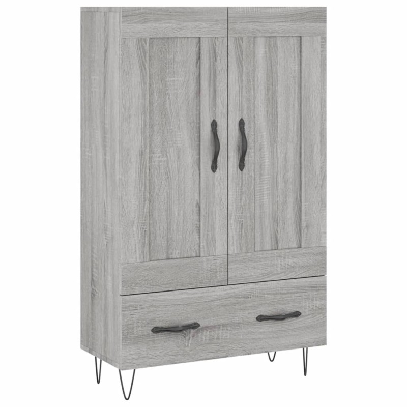 vidaXL Ντουλάπα Γκρι Sonoma 69,5 x 31 x 115 εκ. από Επεξεργασμένο Ξύλο
