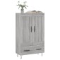 vidaXL Ντουλάπα Γκρι Sonoma 69,5 x 31 x 115 εκ. από Επεξεργασμένο Ξύλο