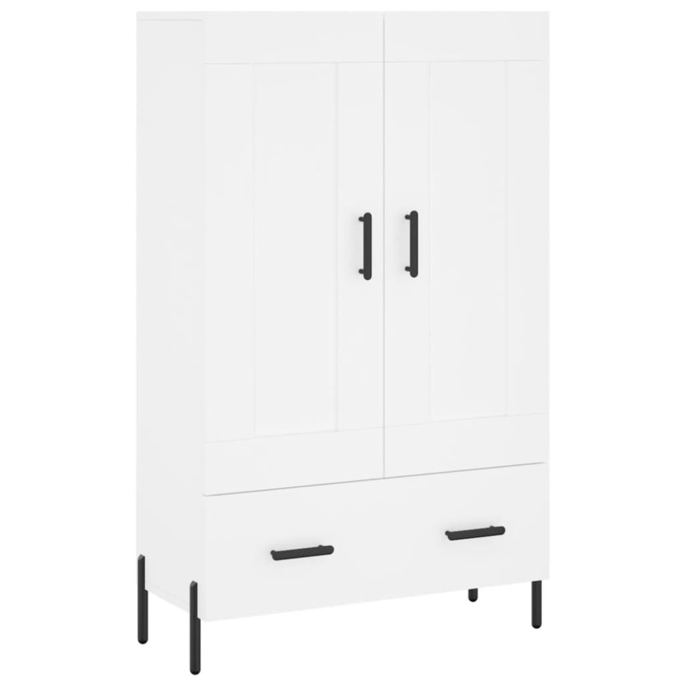vidaXL Ντουλάπα Λευκή 69,5 x 31 x 115 εκ. από Επεξεργασμένο Ξύλο