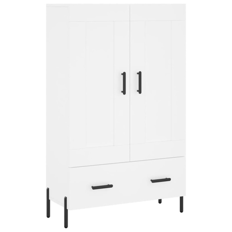vidaXL Ντουλάπα Λευκή 69,5 x 31 x 115 εκ. από Επεξεργασμένο Ξύλο