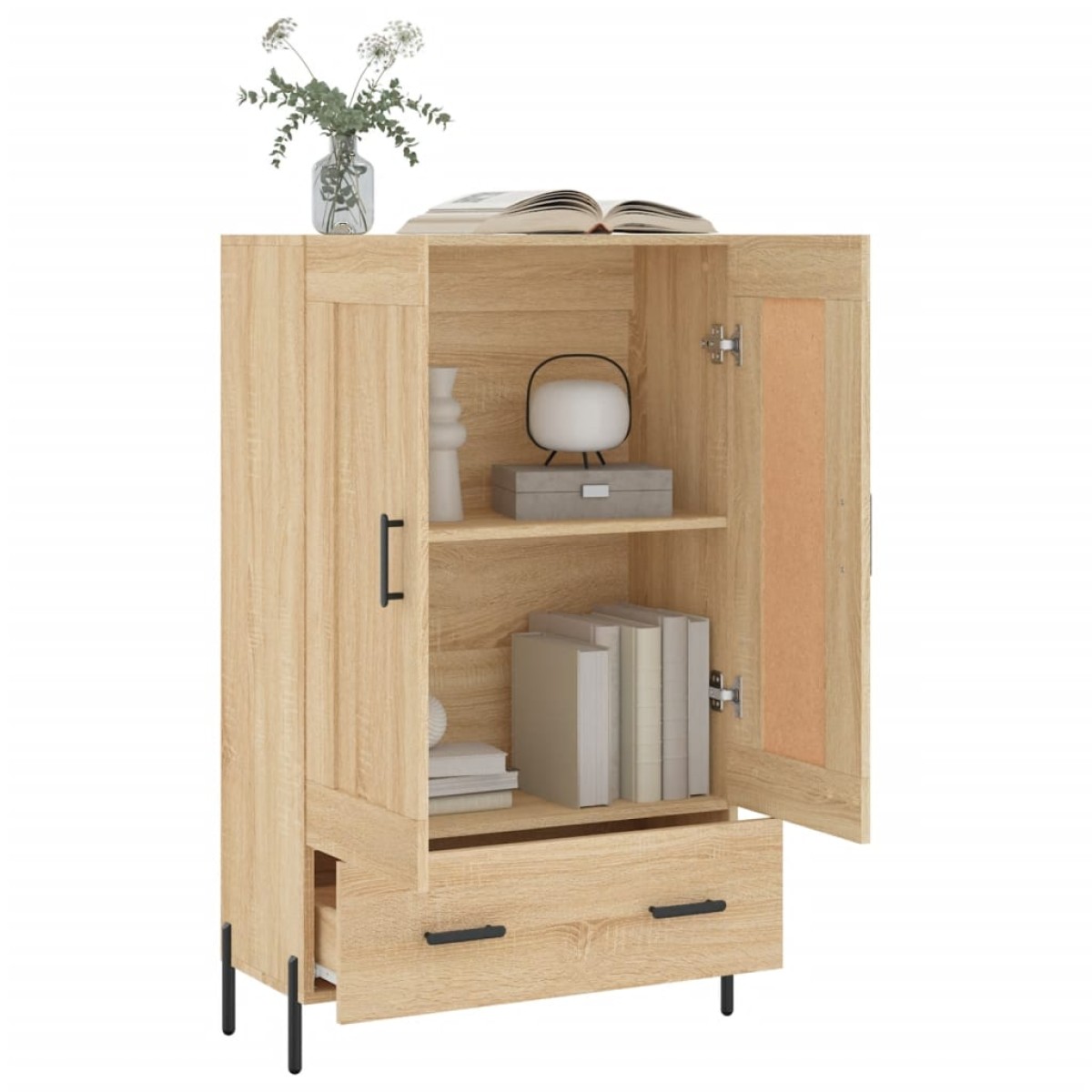 vidaXL Ντουλάπα Sonoma Δρυς 69,5 x 31 x 115 εκ. από Επεξεργασμένο Ξύλο