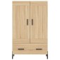vidaXL Ντουλάπα Sonoma Δρυς 69,5 x 31 x 115 εκ. από Επεξεργασμένο Ξύλο