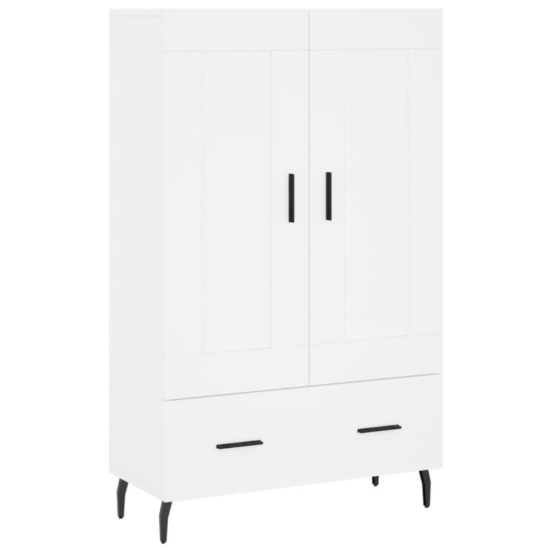 vidaXL Ντουλάπα Λευκή 69,5 x 31 x 115 εκ. από Επεξεργασμένο Ξύλο