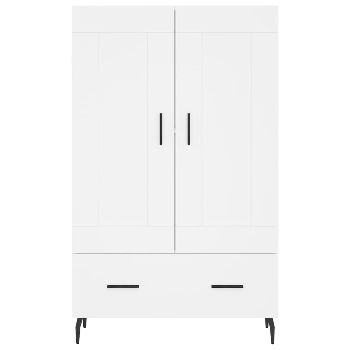 vidaXL Ντουλάπα Λευκή 69,5 x 31 x 115 εκ. από Επεξεργασμένο Ξύλο