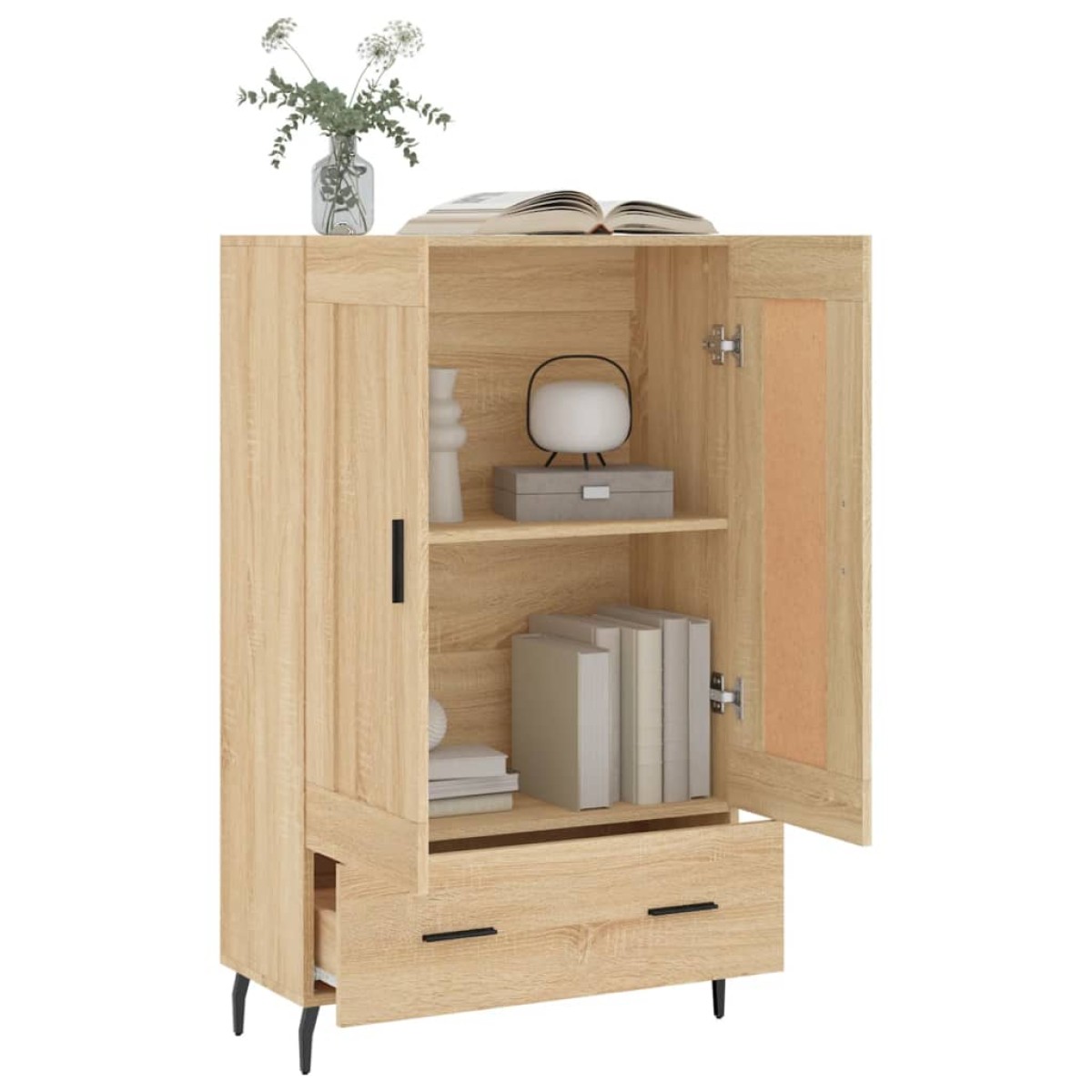 vidaXL Ντουλάπα Sonoma Δρυς 69,5 x 31 x 115 εκ. από Επεξεργασμένο Ξύλο