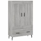 vidaXL Ντουλάπα Γκρι Sonoma 69,5 x 31 x 115 εκ. από Επεξεργασμένο Ξύλο