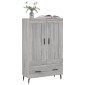 vidaXL Ντουλάπα Γκρι Sonoma 69,5 x 31 x 115 εκ. από Επεξεργασμένο Ξύλο