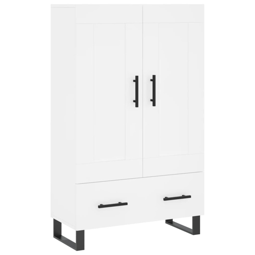 vidaXL Ντουλάπα Λευκή 69,5 x 31 x 115 εκ. από Επεξεργασμένο Ξύλο