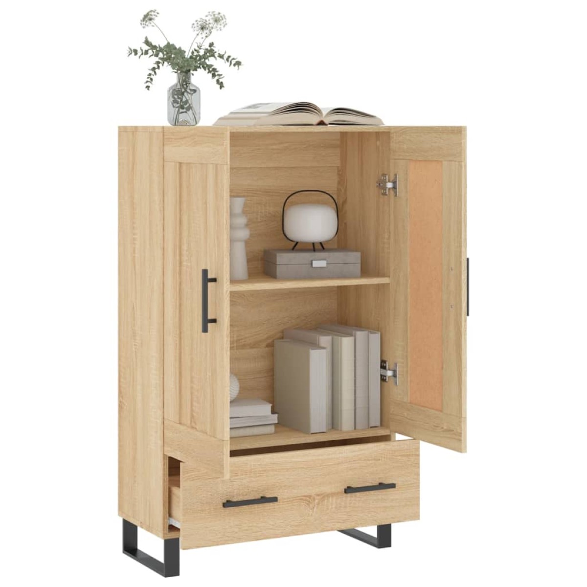 vidaXL Ντουλάπα Sonoma Δρυς 69,5 x 31 x 115 εκ. από Επεξεργασμένο Ξύλο