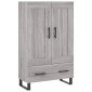 vidaXL Ντουλάπα Γκρι Sonoma 69,5 x 31 x 115 εκ. από Επεξεργασμένο Ξύλο