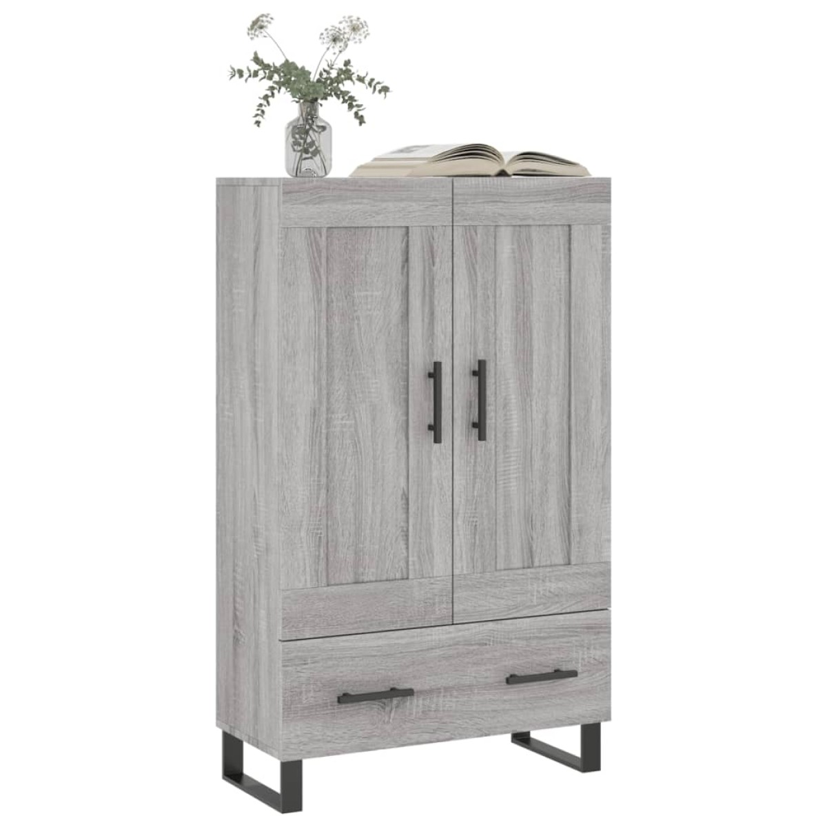 vidaXL Ντουλάπα Γκρι Sonoma 69,5 x 31 x 115 εκ. από Επεξεργασμένο Ξύλο
