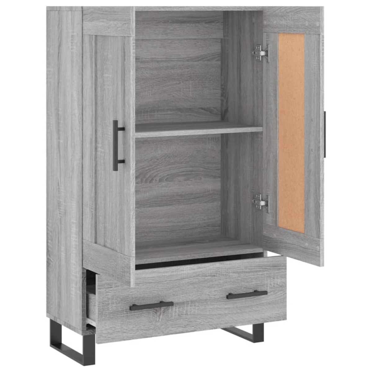 vidaXL Ντουλάπα Γκρι Sonoma 69,5 x 31 x 115 εκ. από Επεξεργασμένο Ξύλο
