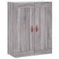 vidaXL Ντουλάπι Επιτοίχιο Γκρι Sonoma 69,5 x 34 x 90 εκ. Επεξεργ. Ξύλο