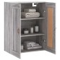 vidaXL Ντουλάπι Επιτοίχιο Γκρι Sonoma 69,5 x 34 x 90 εκ. Επεξεργ. Ξύλο