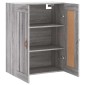 vidaXL Ντουλάπι Επιτοίχιο Γκρι Sonoma 69,5 x 34 x 90 εκ. Επεξεργ. Ξύλο
