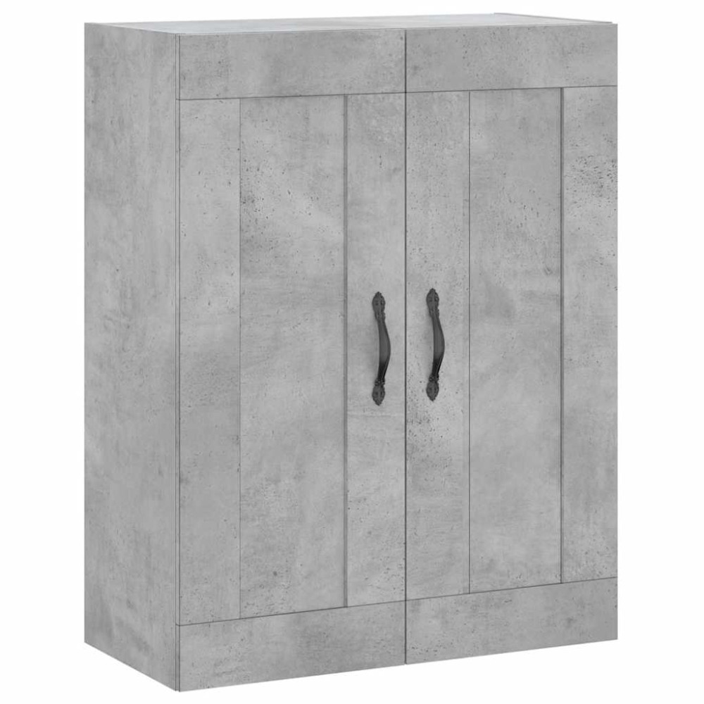 vidaXL Ντουλάπι Επιτοίχιο Γκρι Σκυροδεμ. 69,5x34x90 εκ. Επεξεργ. Ξύλο