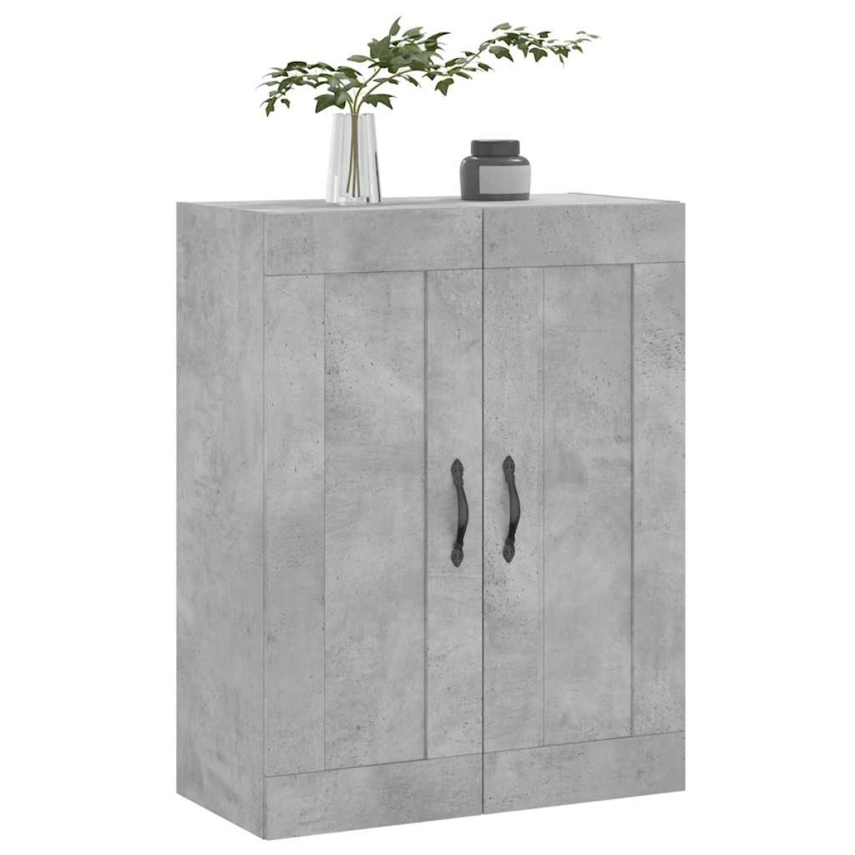 vidaXL Ντουλάπι Επιτοίχιο Γκρι Σκυροδεμ. 69,5x34x90 εκ. Επεξεργ. Ξύλο