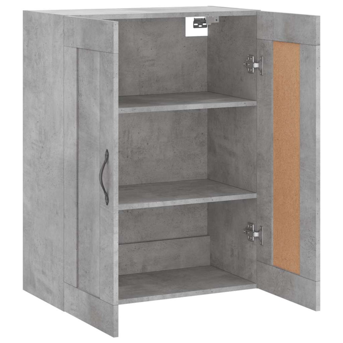 vidaXL Ντουλάπι Επιτοίχιο Γκρι Σκυροδεμ. 69,5x34x90 εκ. Επεξεργ. Ξύλο