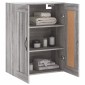 vidaXL Ντουλάπι Επιτοίχιο Γκρι Sonoma 69,5 x 34 x 90 εκ. Επεξεργ. Ξύλο
