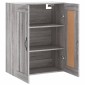 vidaXL Ντουλάπι Επιτοίχιο Γκρι Sonoma 69,5 x 34 x 90 εκ. Επεξεργ. Ξύλο