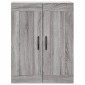 vidaXL Ντουλάπι Επιτοίχιο Γκρι Sonoma 69,5 x 34 x 90 εκ. Επεξεργ. Ξύλο