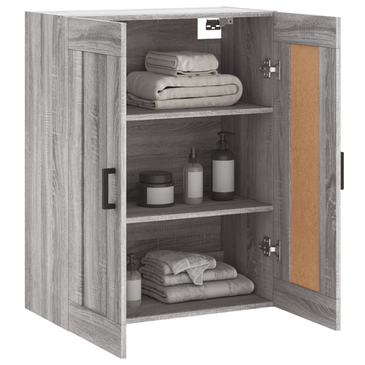 vidaXL Ντουλάπι Επιτοίχιο Γκρι Sonoma 69,5 x 34 x 90 εκ. Επεξεργ. Ξύλο