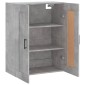 vidaXL Ντουλάπι Επιτοίχιο Γκρι Σκυροδεμ. 69,5x34x90 εκ. Επεξεργ. Ξύλο