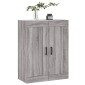 vidaXL Ντουλάπι Επιτοίχιο Γκρι Sonoma 69,5 x 34 x 90 εκ. Επεξεργ. Ξύλο