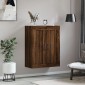 vidaXL Ντουλάπι Τοίχου Καφέ Δρυς 69,5 x 34 x 90 εκ. από Επεξεργ. Ξύλο