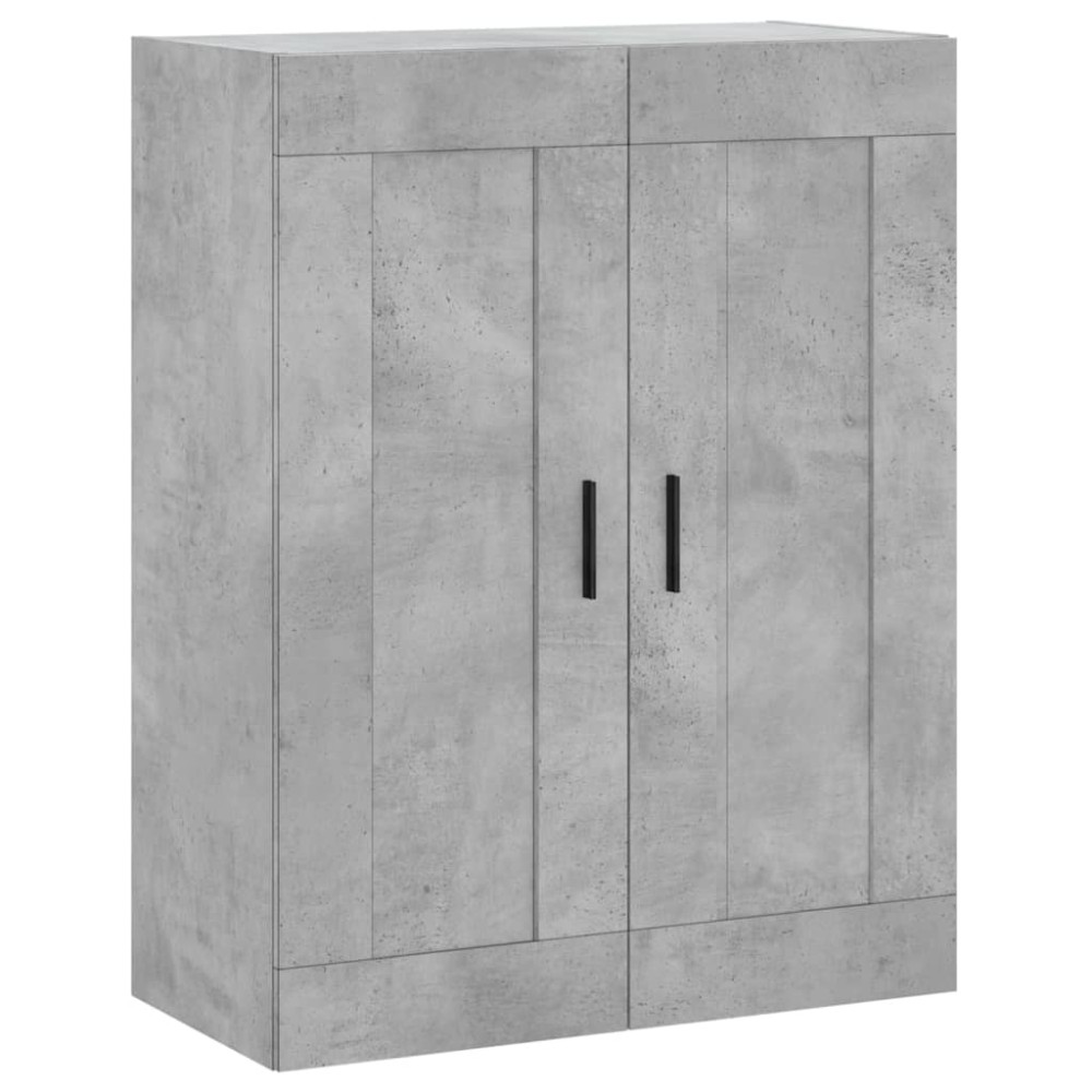 vidaXL Ντουλάπι Επιτοίχιο Γκρι Σκυροδεμ. 69,5x34x90 εκ. Επεξεργ. Ξύλο