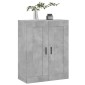 vidaXL Ντουλάπι Επιτοίχιο Γκρι Σκυροδεμ. 69,5x34x90 εκ. Επεξεργ. Ξύλο