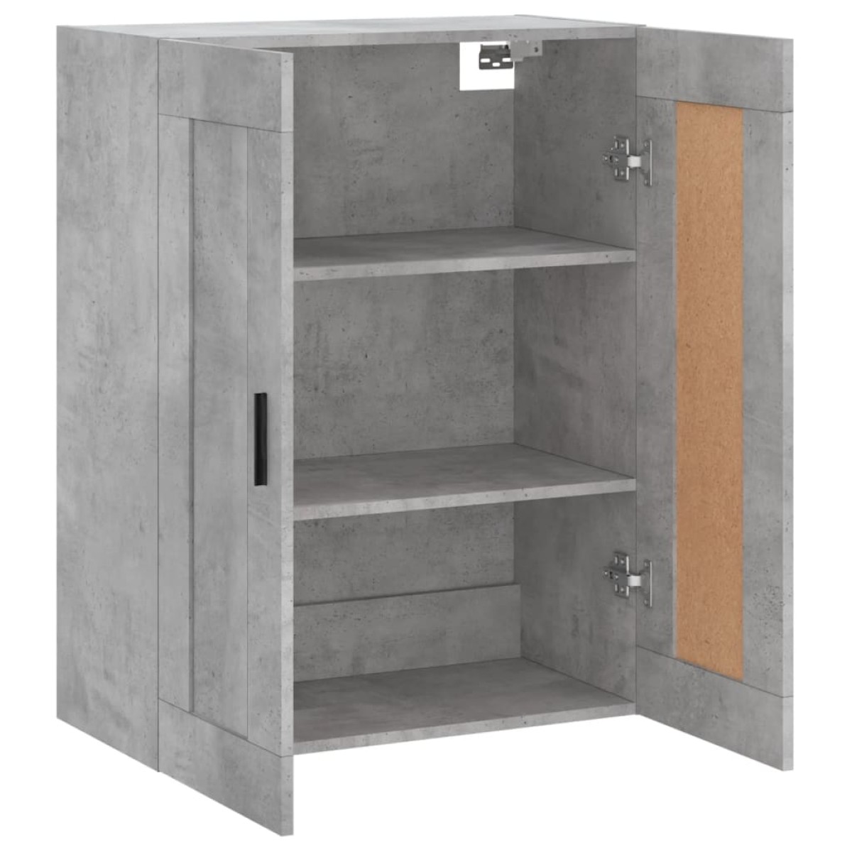 vidaXL Ντουλάπι Επιτοίχιο Γκρι Σκυροδεμ. 69,5x34x90 εκ. Επεξεργ. Ξύλο
