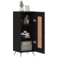 vidaXL Ντουλάπι Μαύρο 34,5 x 34 x 90 εκ. από Επεξεργασμένο Ξύλο