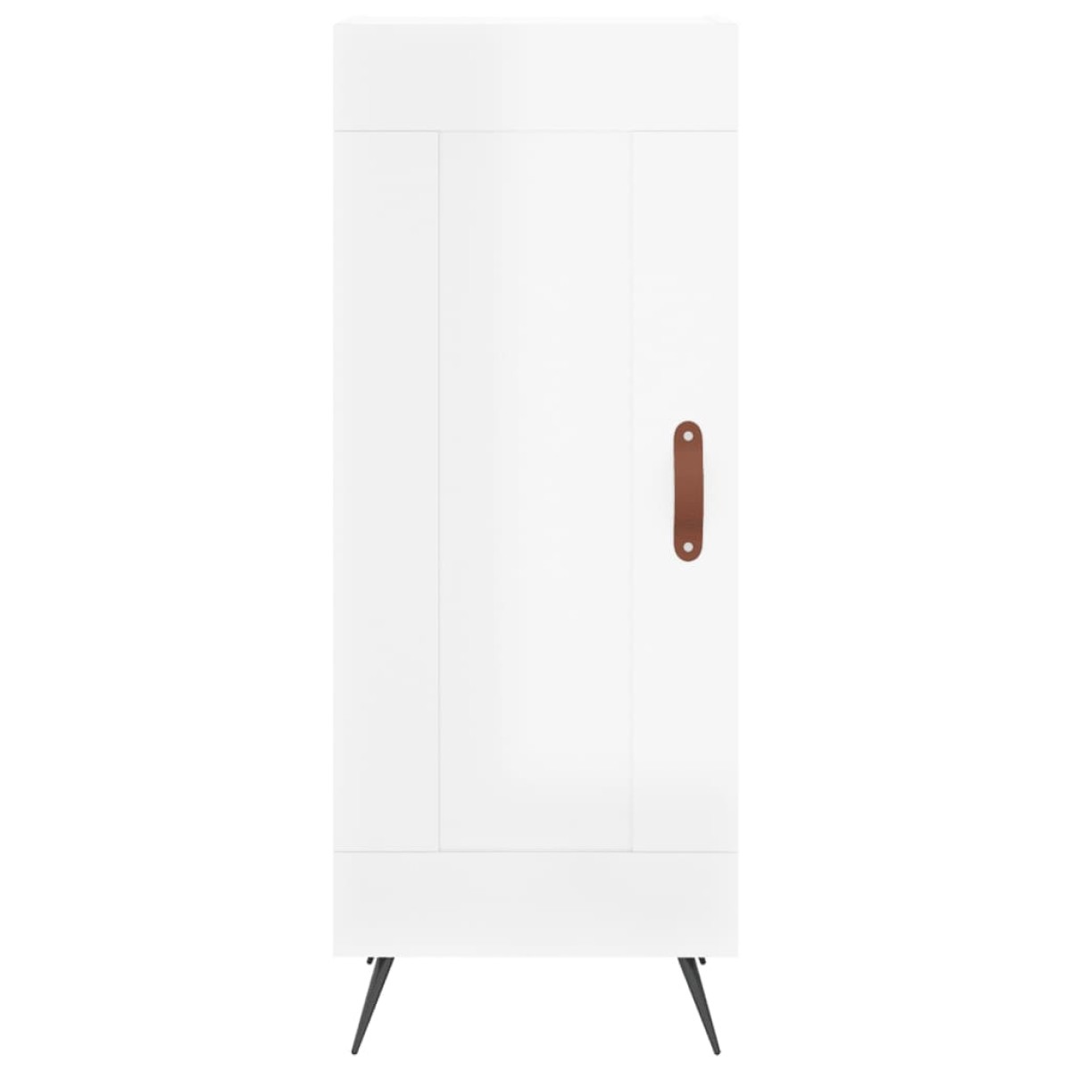 vidaXL Ντουλάπι Γυαλιστερό Λευκό 34,5x34x90 εκ. Επεξεργασμένο Ξύλο