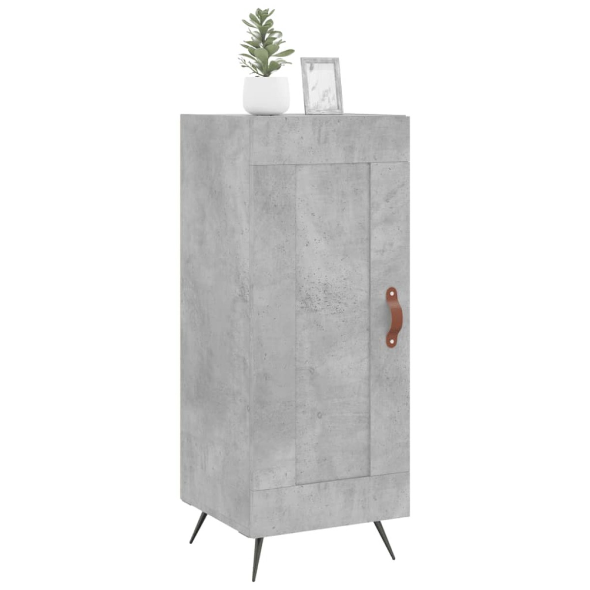 vidaXL Ντουλάπι Γκρι Σκυροδέματος 34,5x34x90 εκ. Επεξεργασμένο Ξύλο