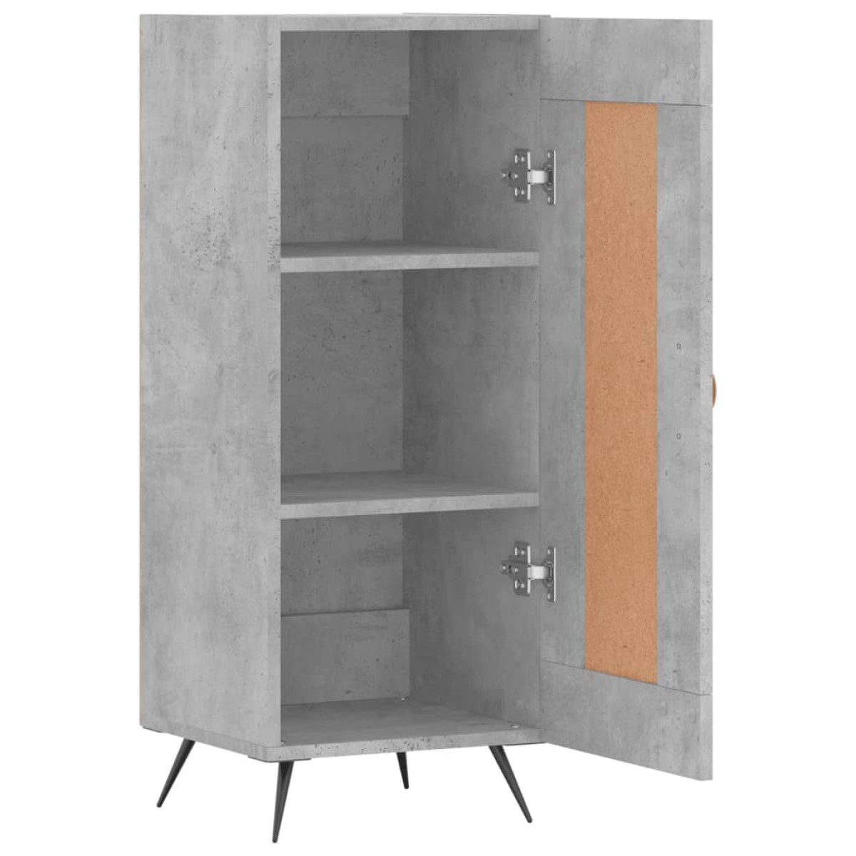 vidaXL Ντουλάπι Γκρι Σκυροδέματος 34,5x34x90 εκ. Επεξεργασμένο Ξύλο