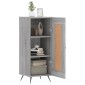 vidaXL Ντουλάπι Γκρι Sonoma 34,5x34x90 εκ. από Επεξεργασμένο Ξύλο