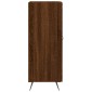 vidaXL Ντουλάπι Καφέ Δρυς 34,5 x 34 x 90 εκ. Επεξεργασμένο Ξύλο