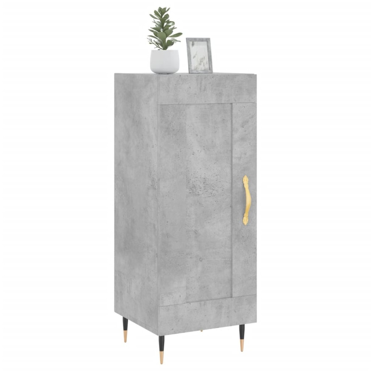vidaXL Ντουλάπι Γκρι Σκυροδέματος 34,5x34x90 εκ. Επεξεργασμένο Ξύλο