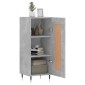 vidaXL Ντουλάπι Γκρι Σκυροδέματος 34,5x34x90 εκ. Επεξεργασμένο Ξύλο