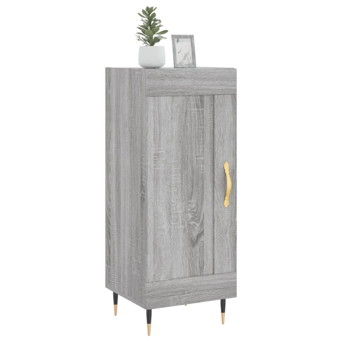 vidaXL Ντουλάπι Γκρι Sonoma 34,5x34x90 εκ. από Επεξεργασμένο Ξύλο