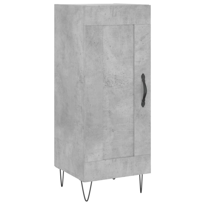 vidaXL Ντουλάπι Γκρι Σκυροδέματος 34,5x34x90 εκ. Επεξεργασμένο Ξύλο