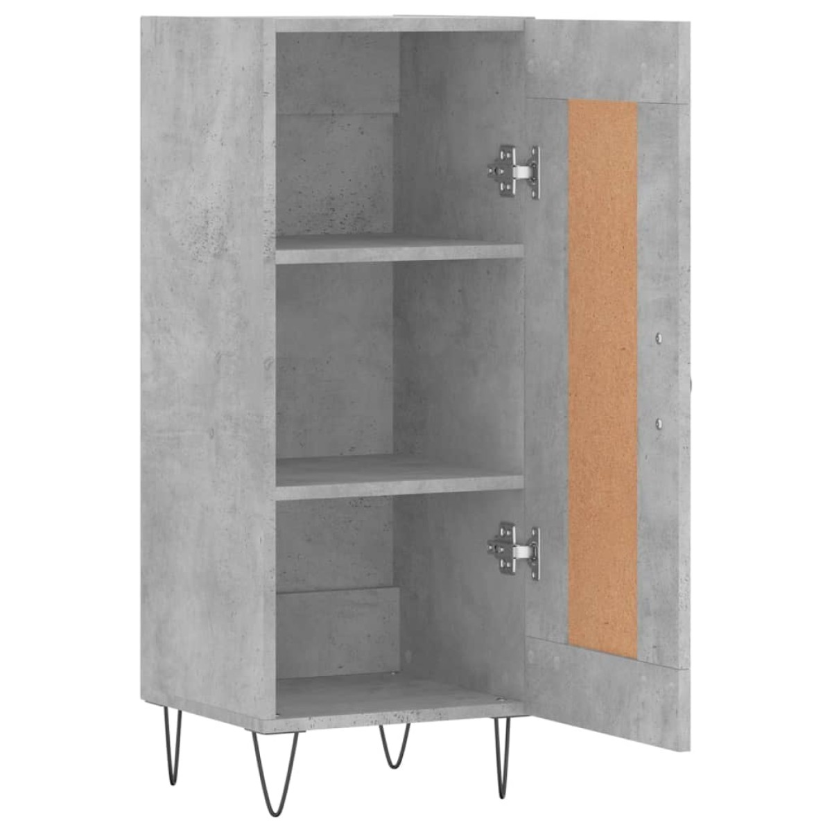 vidaXL Ντουλάπι Γκρι Σκυροδέματος 34,5x34x90 εκ. Επεξεργασμένο Ξύλο