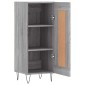 vidaXL Ντουλάπι Γκρι Sonoma 34,5x34x90 εκ. από Επεξεργασμένο Ξύλο