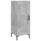 vidaXL Ντουλάπι Γκρι Σκυροδέματος 34,5x34x90 εκ. Επεξεργασμένο Ξύλο