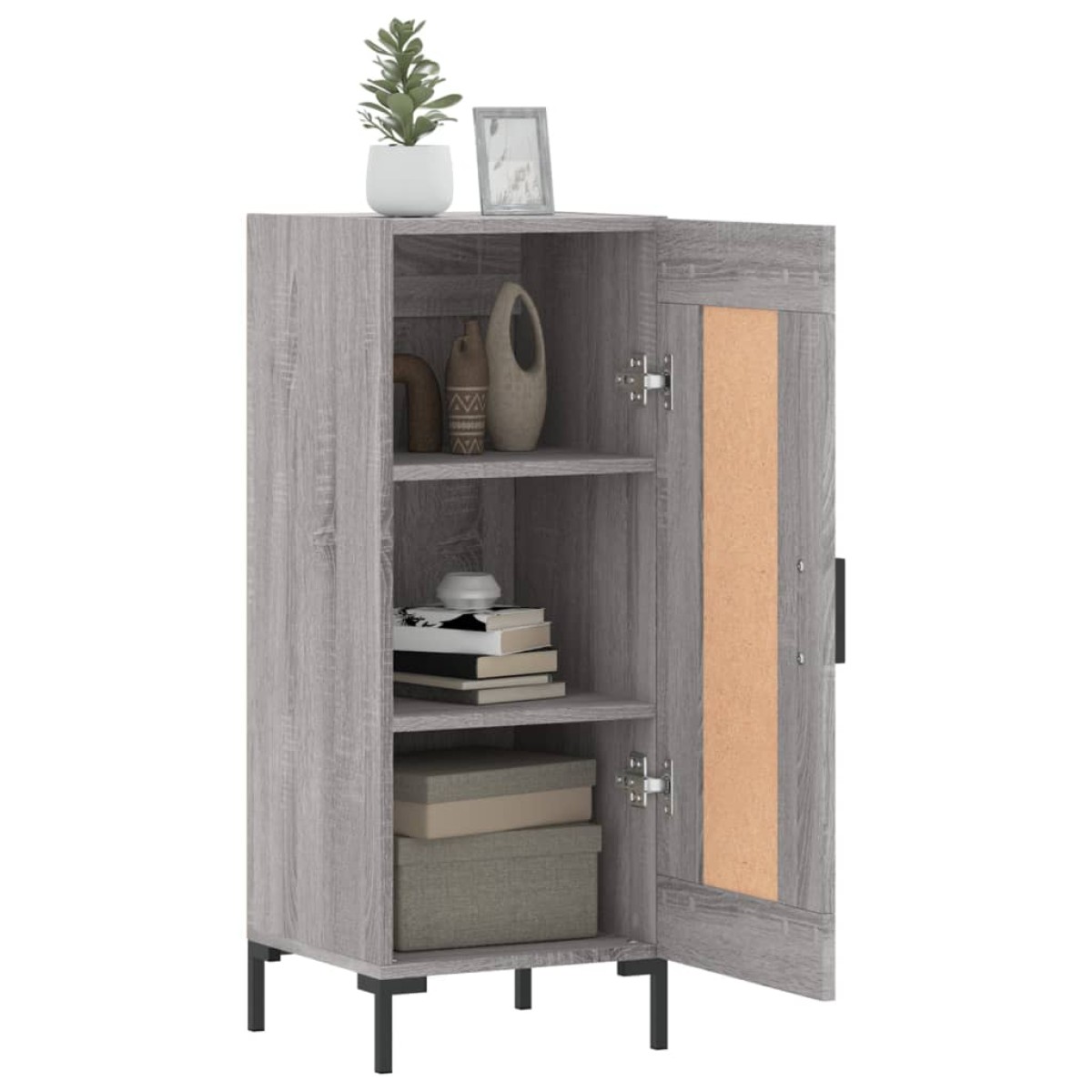 vidaXL Ντουλάπι Γκρι Sonoma 34,5x34x90 εκ. από Επεξεργασμένο Ξύλο